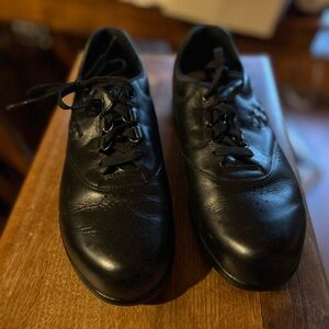 SAS Black Leather Sneakers